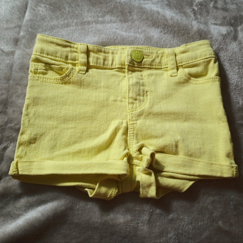GAP Yellow Denim Girls Shorts Size 3 Years